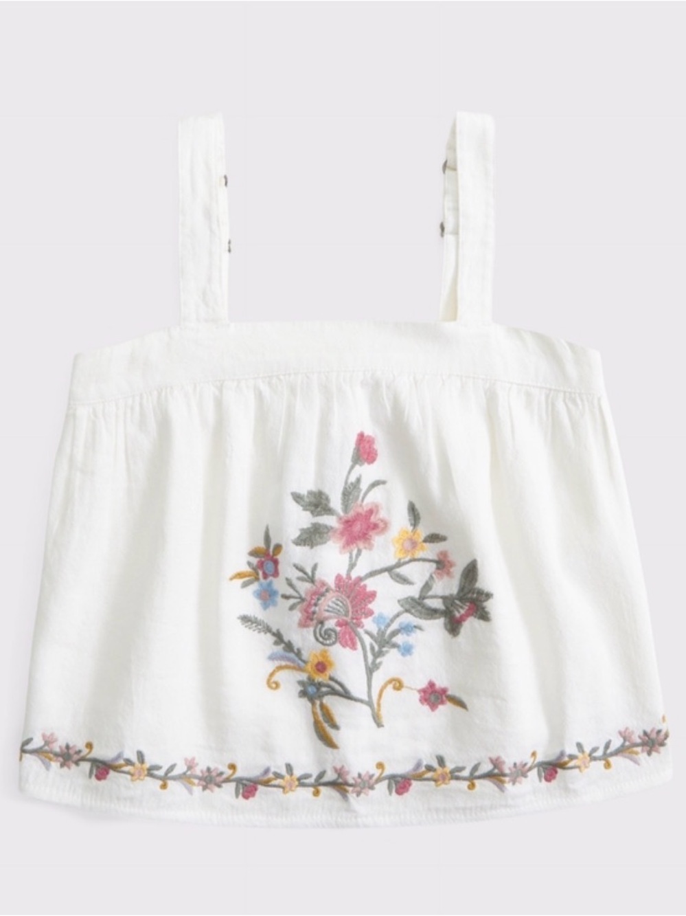 Abercrombie Kids Ruched Squareneck Set Top (NWT)